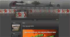Desktop Screenshot of mikovice.com