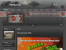 Tablet Screenshot of mikovice.com